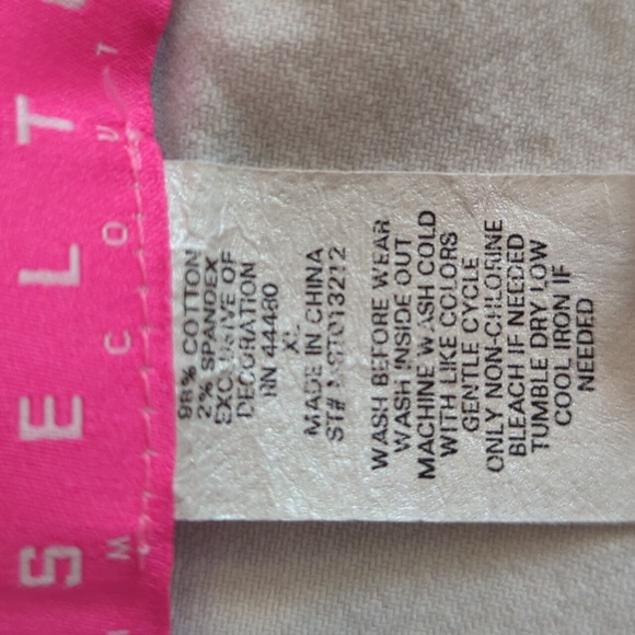 Vintage Tinseltown Distressed Denim Lace Accent Vest XL Blue White - Picture 4 of 16